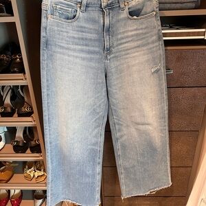 PAIGE Light Blue Ankle Jeans
